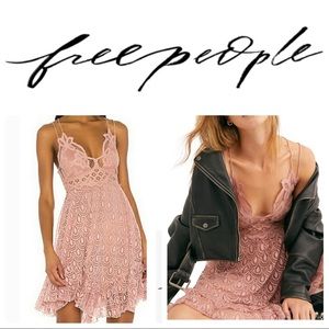 Free People Ballet Adella Burnout Lace Mini Dress